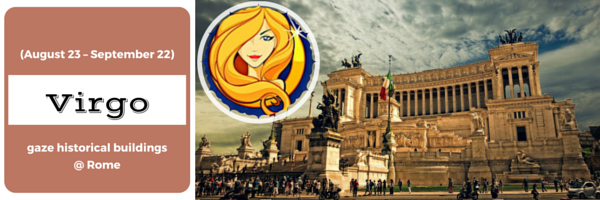 Virgo - gaze historical buildings @ Rome
