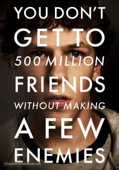 social network facebook jesse eisenberg movie film poster quote