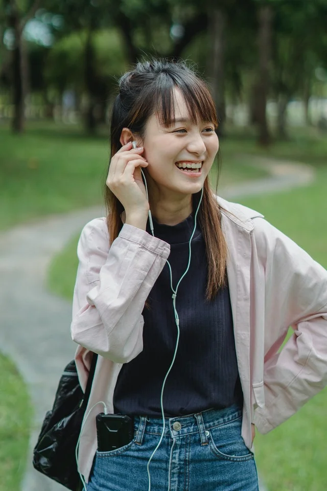 Bachelor's degree student spending time at the park.