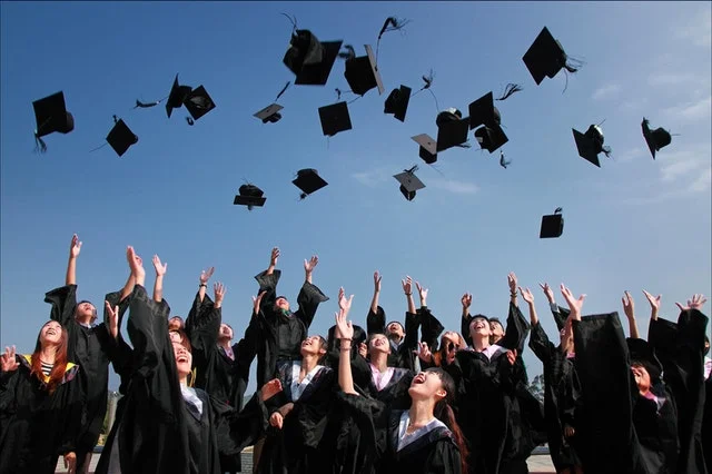 MBA students graduating.
