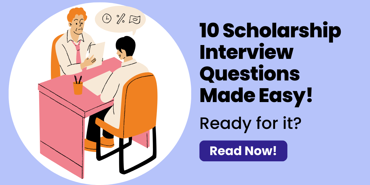 scholarship interview questions